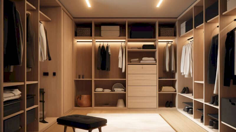 Aménagement dressing à Braine-l'Alleud