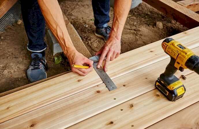 Déroulement d'un chantier de terrasse