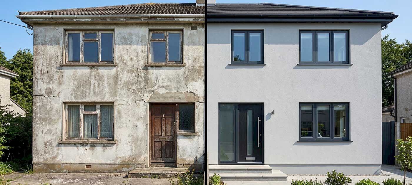 Rénovation de façade à Charleroi