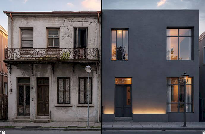 Déroulement d'un chantier de rénovation de façade