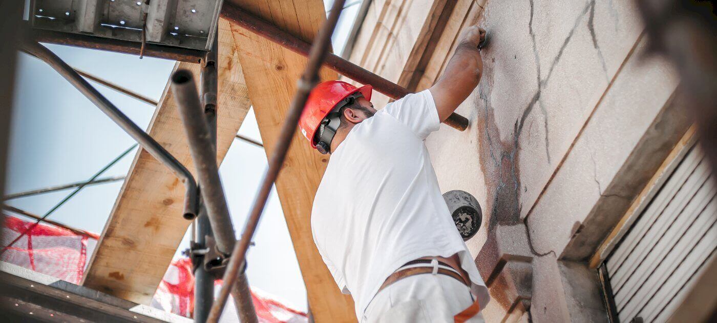 Rénovation de mur extérieur à Braine-l'Alleud