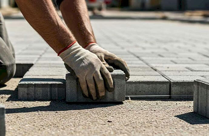 Les étapes de pose d'un pavage