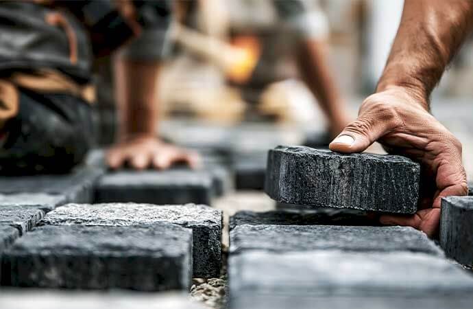 Le déroulement d'un chantier de pavage